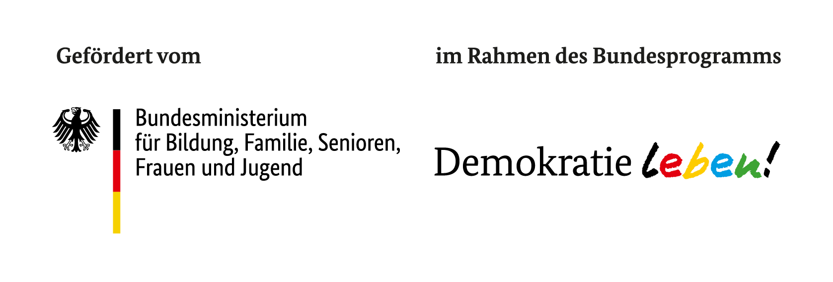 Förderlogo des Bundesprogramms "Demokratie leben!"